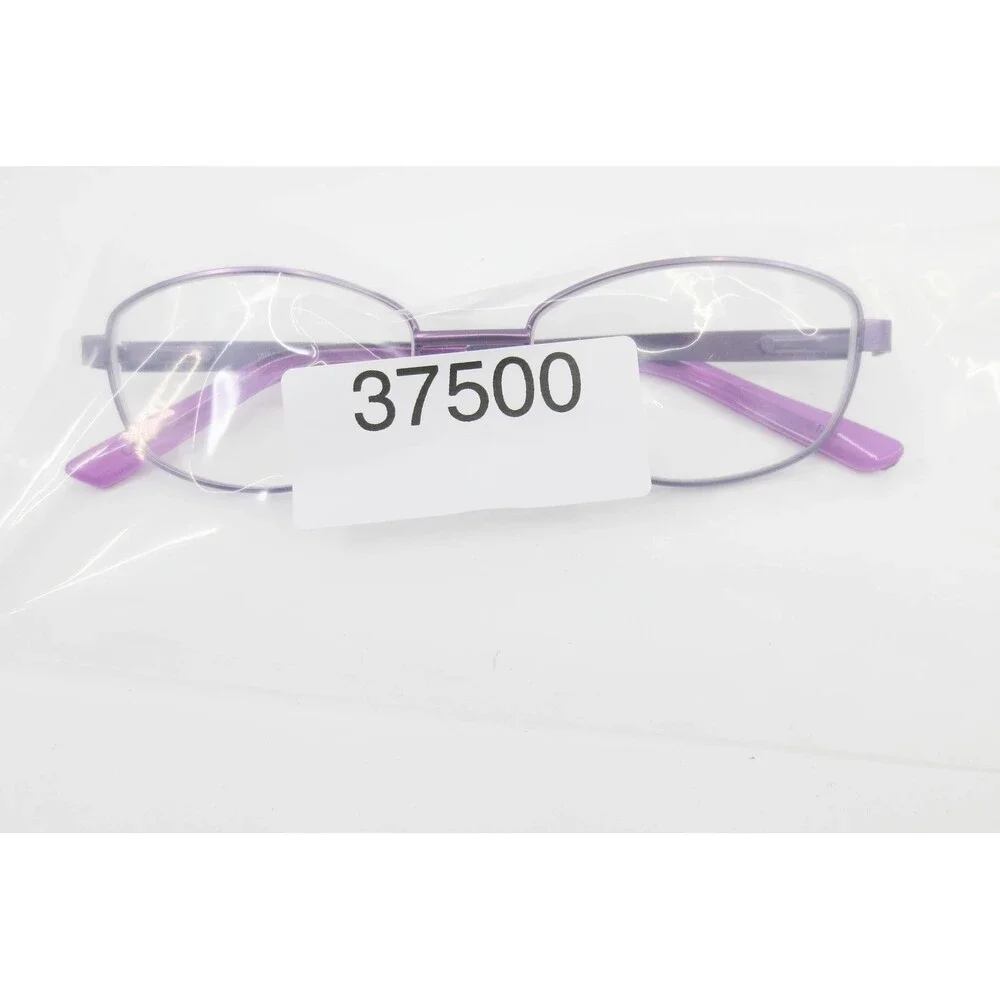 WM 6102 PU Purple Metal Oval Eyeglass Frames 53-17-140 Full Rim Glasses